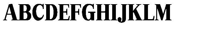Bruchey Black Condensed Font UPPERCASE