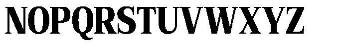 Bruchey Black Condensed Font UPPERCASE