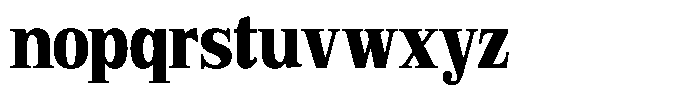 Bruchey Black Condensed Font LOWERCASE