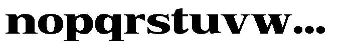 Bruchey Black Expanded Font LOWERCASE