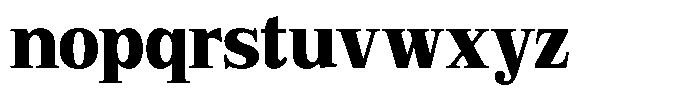 Bruchey Black Semi Condensed Font LOWERCASE