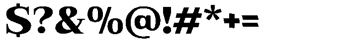 Bruchey Black Semi Expanded Font OTHER CHARS