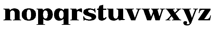 Bruchey Black Semi Expanded Font LOWERCASE