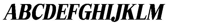 Bruchey Black Slanted Condensed Font UPPERCASE