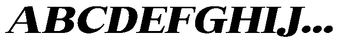 Bruchey Black Slanted Expanded Font UPPERCASE