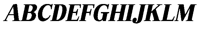 Bruchey Black Slanted Semi Condensed Font UPPERCASE