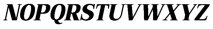 Bruchey Black Slanted Semi Condensed Font UPPERCASE
