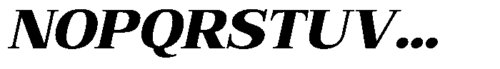 Bruchey Black Slanted Semi Expanded Font UPPERCASE