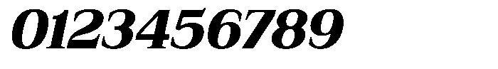 Bruchey Black Slanted Font OTHER CHARS