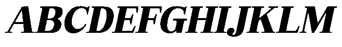 Bruchey Black Slanted Font UPPERCASE