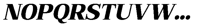 Bruchey Black Slanted Font UPPERCASE