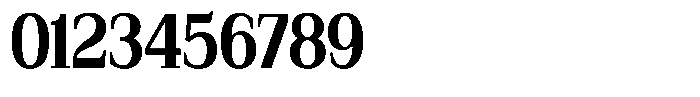 Bruchey Bold Condensed Font OTHER CHARS