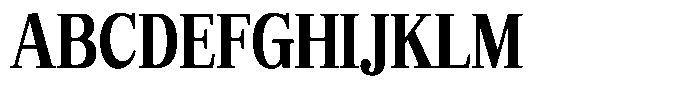 Bruchey Bold Condensed Font UPPERCASE