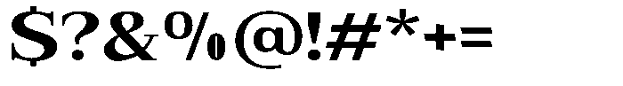 Bruchey Bold Expanded Font OTHER CHARS