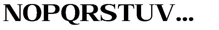 Bruchey Bold Expanded Font UPPERCASE
