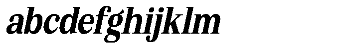Bruchey Bold Slanted Condensed FONT