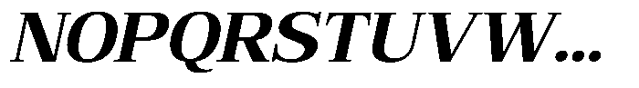 Bruchey Bold Slanted Semi Expanded Font UPPERCASE