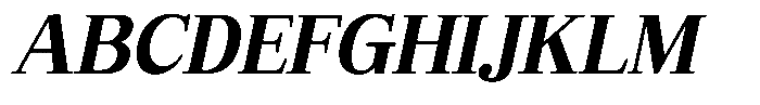 Bruchey Bold Slanted Font UPPERCASE