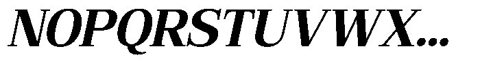 Bruchey Bold Slanted Font UPPERCASE