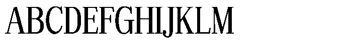 Bruchey Condensed Font UPPERCASE
