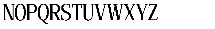 Bruchey Condensed Font UPPERCASE