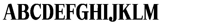 Bruchey Extra Condensed Font UPPERCASE