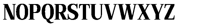Bruchey Extra Condensed Font UPPERCASE