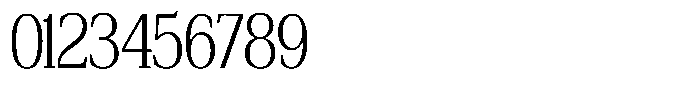 Bruchey Extra Light Condensed Font OTHER CHARS