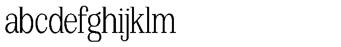 Bruchey Extra Light Condensed FONT