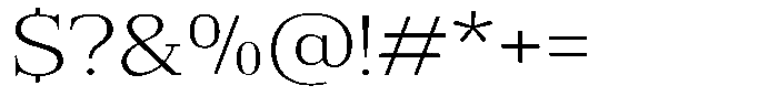 Bruchey Extra Light Expanded Font OTHER CHARS