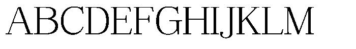 Bruchey Extra Light Expanded Font UPPERCASE