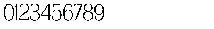 Bruchey Extra Light Semi Condensed Font OTHER CHARS