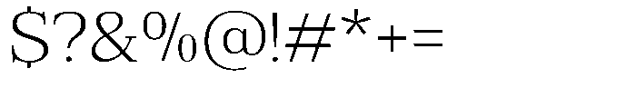 Bruchey Extra Light Semi Expanded Font OTHER CHARS
