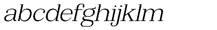 Bruchey Extra Light Slanted Expanded FONT