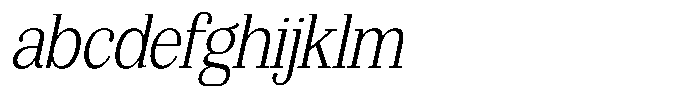 Bruchey Extra Light Slanted Semi Condensed FONT
