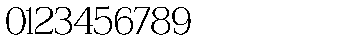 Bruchey Extra Light Font OTHER CHARS