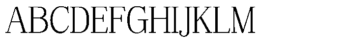 Bruchey Extra Light Font UPPERCASE