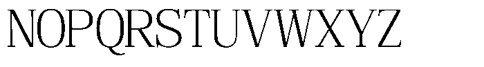 Bruchey Extra Light Font UPPERCASE