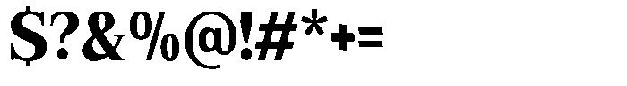 Bruchey Extra Semi Condensed Font OTHER CHARS