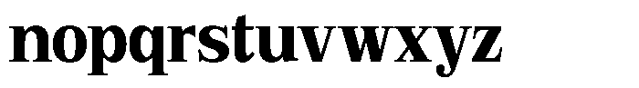 Bruchey Extra Semi Condensed Font LOWERCASE
