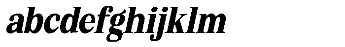 Bruchey Extra Slanted Condensed FONT