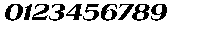 Bruchey Extra Slanted Expanded Font OTHER CHARS