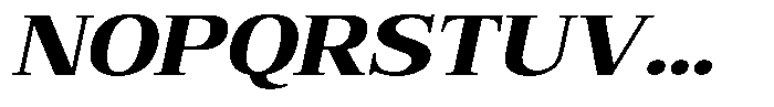Bruchey Extra Slanted Expanded Font UPPERCASE