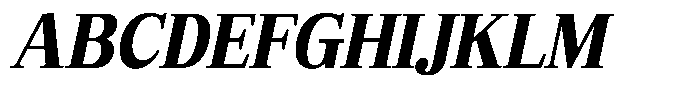 Bruchey Extra Slanted Semi Condensed Font UPPERCASE