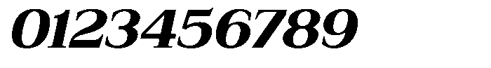 Bruchey Extra Slanted Semi Expanded Font OTHER CHARS