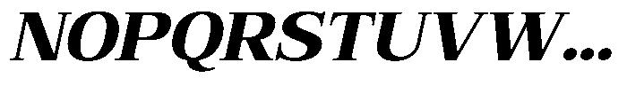 Bruchey Extra Slanted Semi Expanded Font UPPERCASE