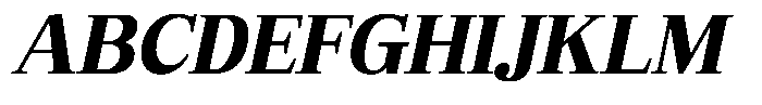 Bruchey Extra Slanted Font UPPERCASE