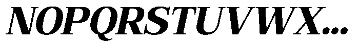 Bruchey Extra Slanted Font UPPERCASE