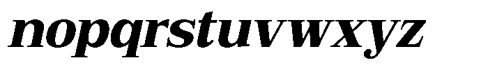 Bruchey Extra Slanted Font LOWERCASE