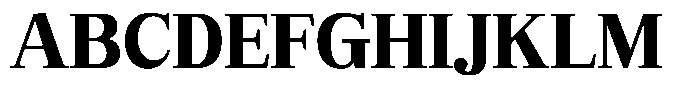 Bruchey Extra Font UPPERCASE
